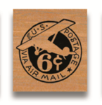 Rubber Stamp U.S. Postage * Via Air Mail Rubber Stamp U.S. Postage * Via Air Mail