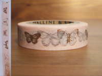 Paper Tape Flora&Fauna Schmetterlinge 15mm Paper Tape Flora&Fauna Schmetterlinge 15mm