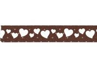 Washi Tape Heart brown 15mm Washi Tape Heart brown 15mm