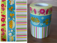 Masking Tape Blumen & Schmetterling + Bienchen + Streifen bunt 3er Set 15+25+30mm Masking Tape Blumen & Schmetterling + Bienchen + Streifen bunt 3er Set 15+25+30mm