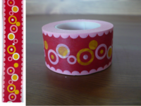 Masking Tape Kreise pink 25mm Masking Tape Kreise pink 25mm