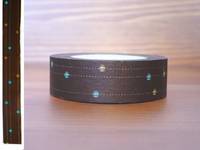 Masking Tape Punkte & Streifen braun 15mm Masking Tape Punkte & Streifen braun 15mm