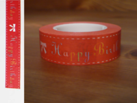 Masking Tape Happy Birthday 15mm Masking Tape Happy Birthday 15mm