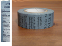 Washi Tape Old Book blau 20mm Washi Tape Old Book blau 20mm
