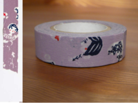 Washi Tape girls asamurasaki 15mm Washi Tape girls asamurasaki 15mm