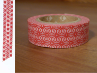 Washi Tape asanoha shu 15mm Washi Tape asanoha shu 15mm