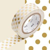 Washi Tape dot gold 15mm Washi Tape dot gold 15mm