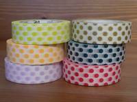 Washi Tape dots 6er Set 15mm Washi Tape dots 6er Set 15mm