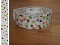 Washi Tape drop green 15mm Washi Tape drop green 15mm