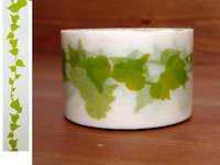 Washi Tape leaf yellow green 30mm Washi Tape leaf yellow green 30mm