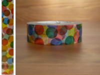 Washi Tape Spot yellow 15mm Washi Tape Spot yellow 15mm