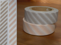 Washi Tape stripe 2er Set C momo & sakuranezu 15mm Washi Tape stripe 2er Set C momo & sakuranezu 15mm