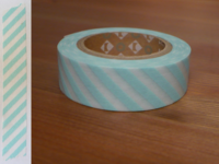 Washi Tape stripe mizuiro 15mm Washi Tape stripe mizuiro 15mm