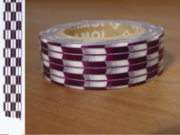 Washi Tape yagasuri murasaki 15mm Washi Tape yagasuri murasaki 15mm