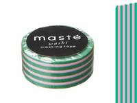 Washi Tape stripes green 15mm Washi Tape stripes green 15mm