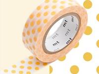 Washi Tape dot apricot 15mm Washi Tape dot apricot 15mm