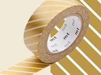 Washi Tape stripe gold 15mm Washi Tape stripe gold 15mm