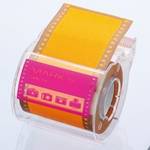 sticky tape Camera pink-orange 50mm