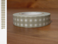 Washi Tape gingham gray 13mm Washi Tape gingham gray 13mm