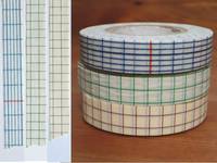 Washi Tape grid 3er Set 12mm Washi Tape grid 3er Set 12mm