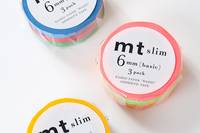 Washi Tape Slim 3er Set G 6mm