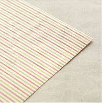 Fabric Sticker Strawberry stripe A4