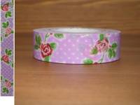 Washi Tape Rose purple 15mm Washi Tape Rose purple 15mm