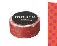 Washi Tape dots bordeaux 15mm