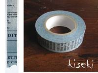 Washi Tape Old Book blau 15mm