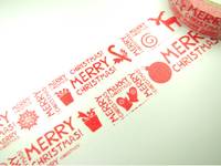 Masking Tape Red Xmas 15mm