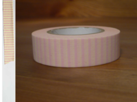 Washi Tape stripes rose pink 15mm Washi Tape stripes rose pink 15mm