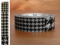 Washi Tape Chidori koshi black 15mm