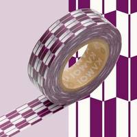 Washi Tape yagasuri murasaki 15mm Washi Tape yagasuri murasaki 15mm