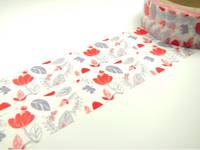 Washi Tape red tulip 15mm