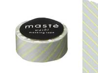 Washi Tape stripes neon yellow 15mm Washi Tape stripes neon yellow 15mm