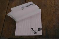 glassine letter pad key 5 sheets