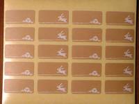 Aufkleber Hasen braun 20pcs Aufkleber Hasen braun 20pcs