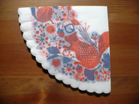 Paper napkin. Forest of squirrel Paper napkin. Forest of squirrel