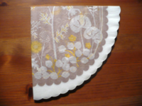Paper napkin. Paper napkin.