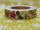 Fabric Tape wild flower yellow green 15mm