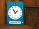 clock sign Blue green clock sign Blue green
