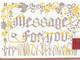 Letterpress folio card M. message Letterpress folio card M. message