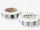 Washi Tape alphabet black 15mm Washi Tape alphabet black 15mm