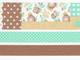 Washi Tape Collage brown 3er Set 25mm+10mm