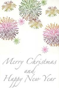 Stempel Merry Christmas and Happy New Year