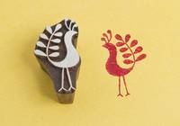 Blockwallah Stempel - Pensive Peahen