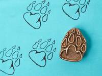 Blockwallah Stempel - Paw Print