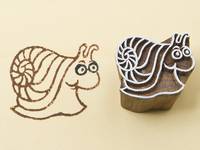 Blockwallah Stempel - Schnecke