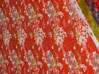 Nishijin Brokat Blumen rot Nishijin Brokat Blumen rot