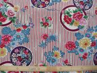 Blumen & Streifen rot Blumen & Streifen rot